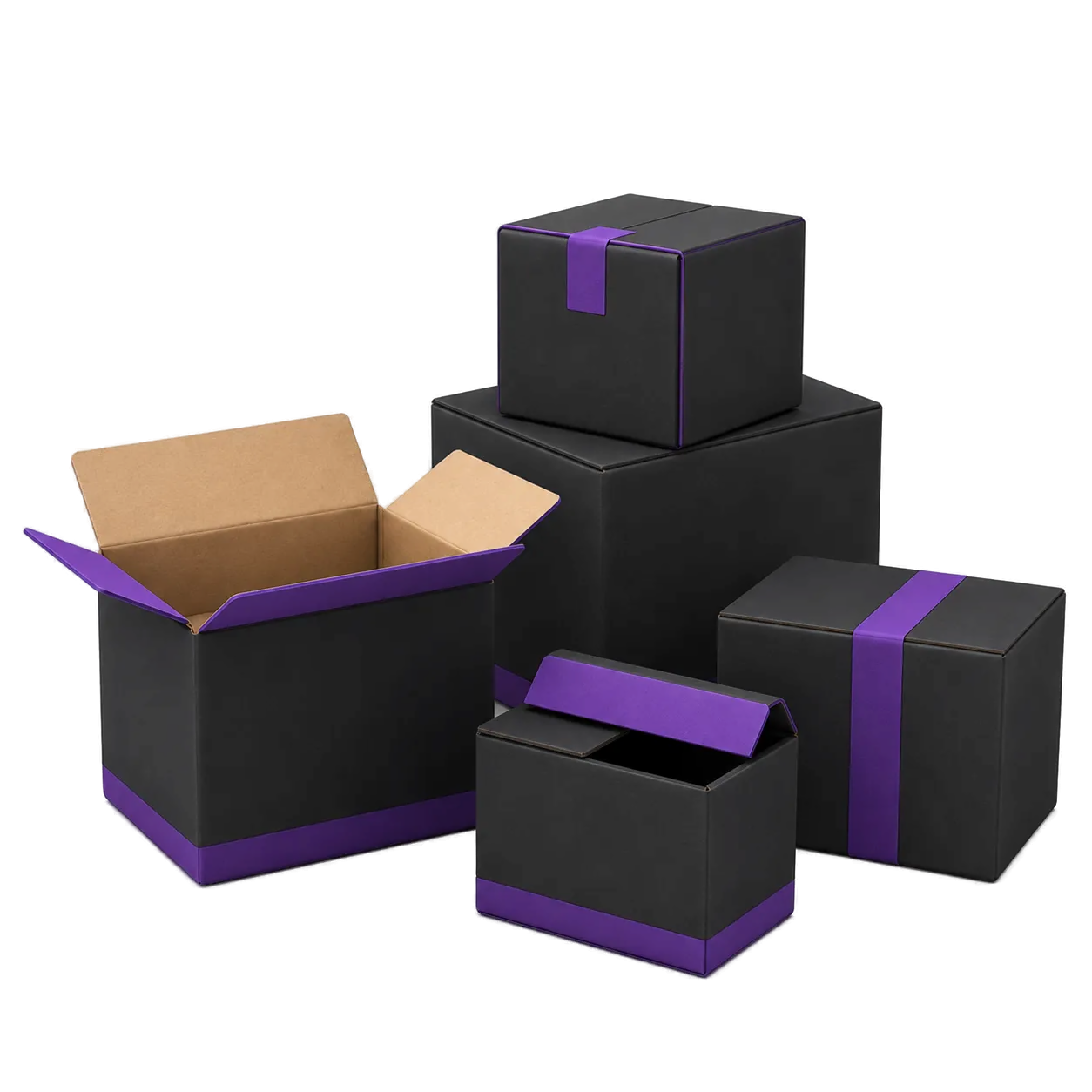 Stack of cardboard boxes