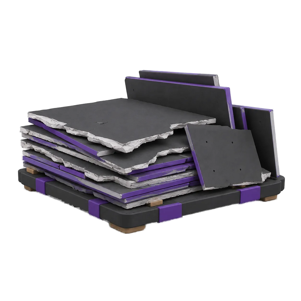 Stack of drywall sheets