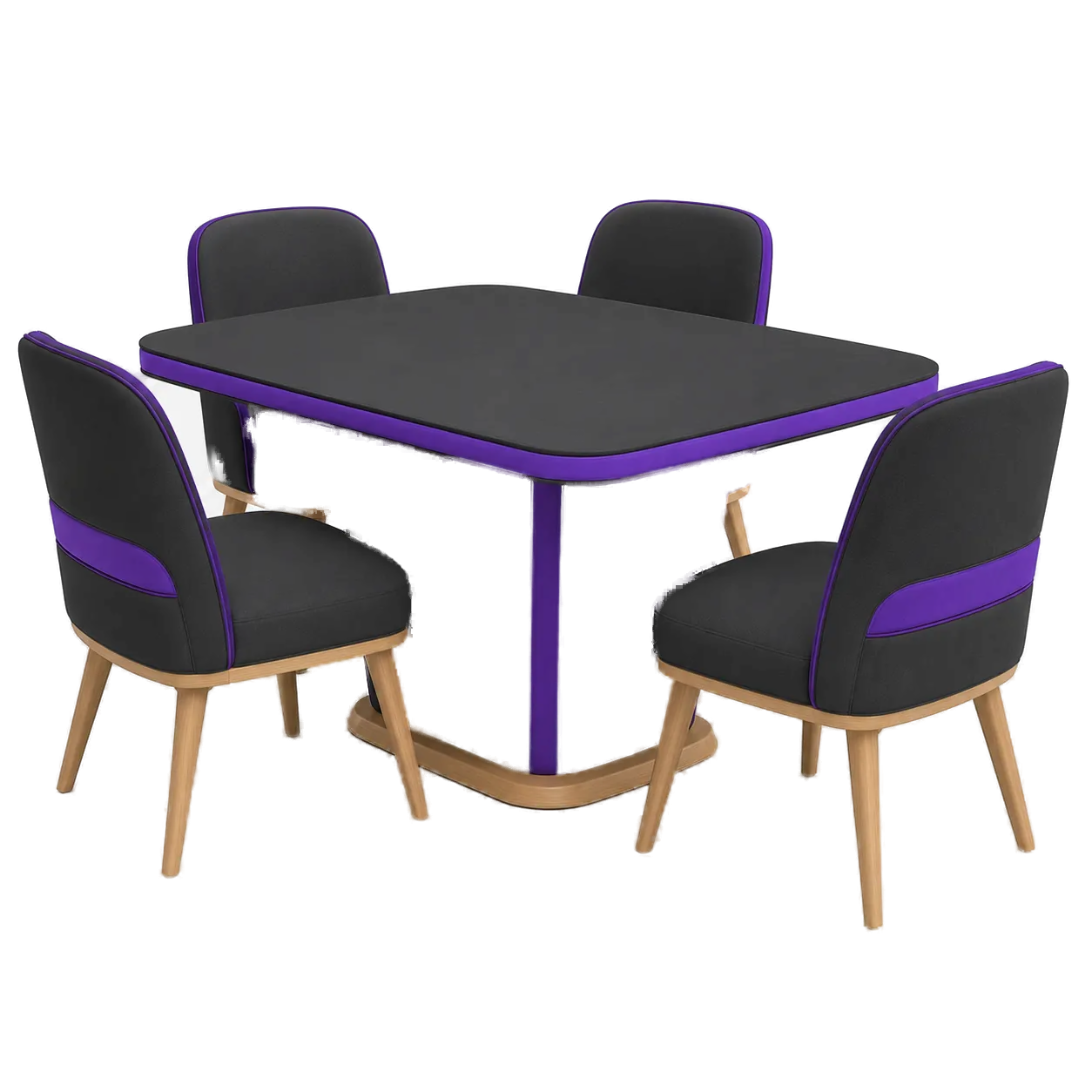 Dining table with four chairs