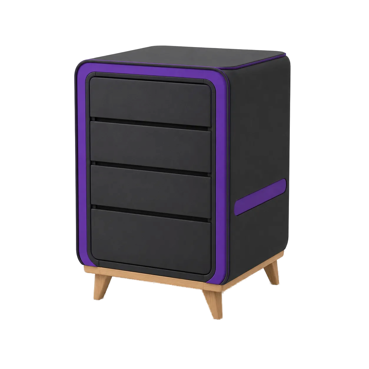Four-drawer filing cabinet