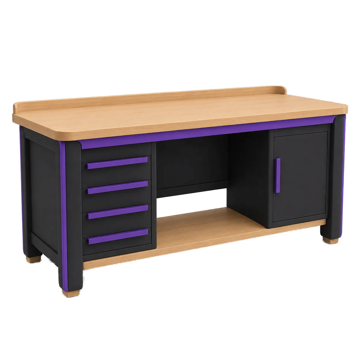 Workbench with drawers