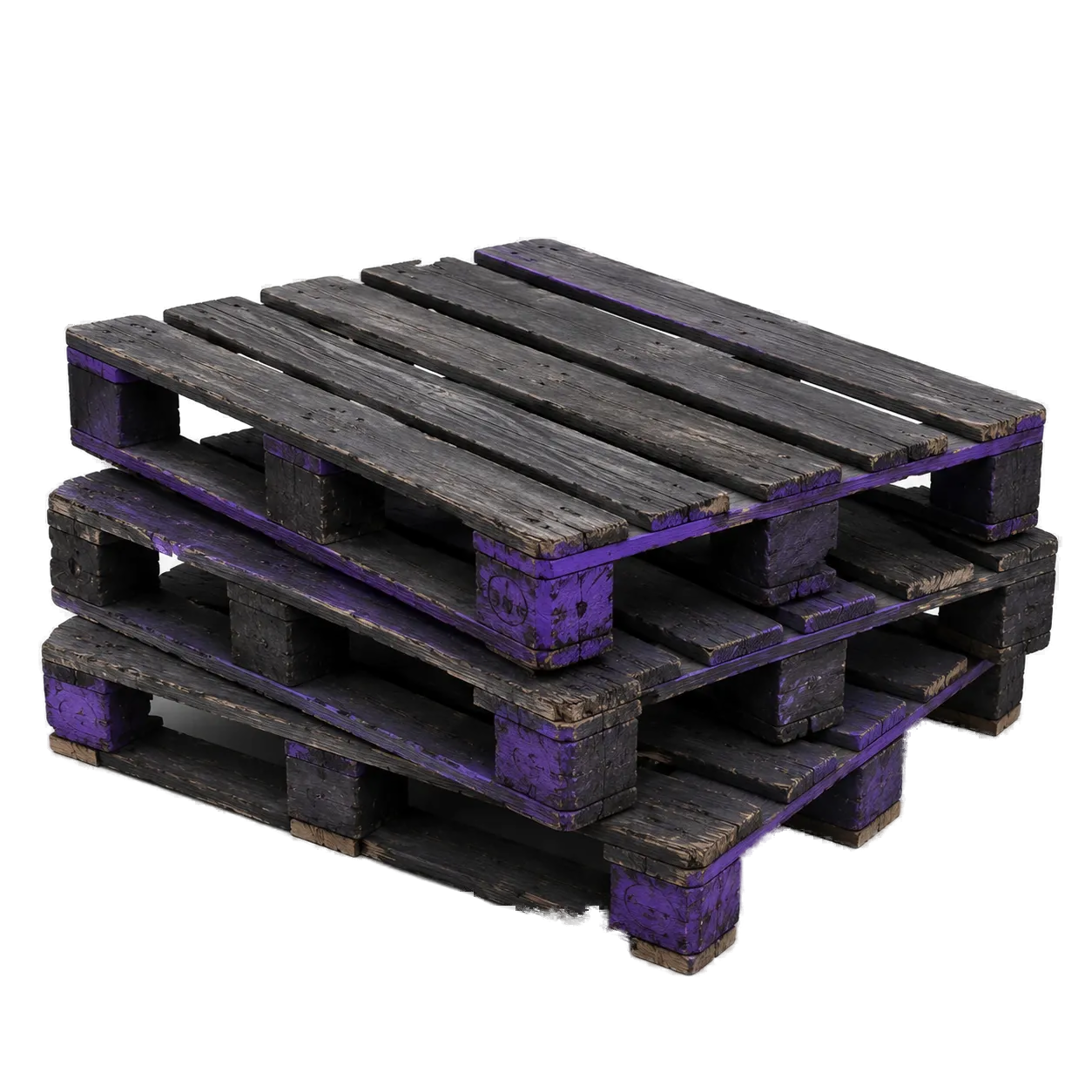Stack of wooden pallets