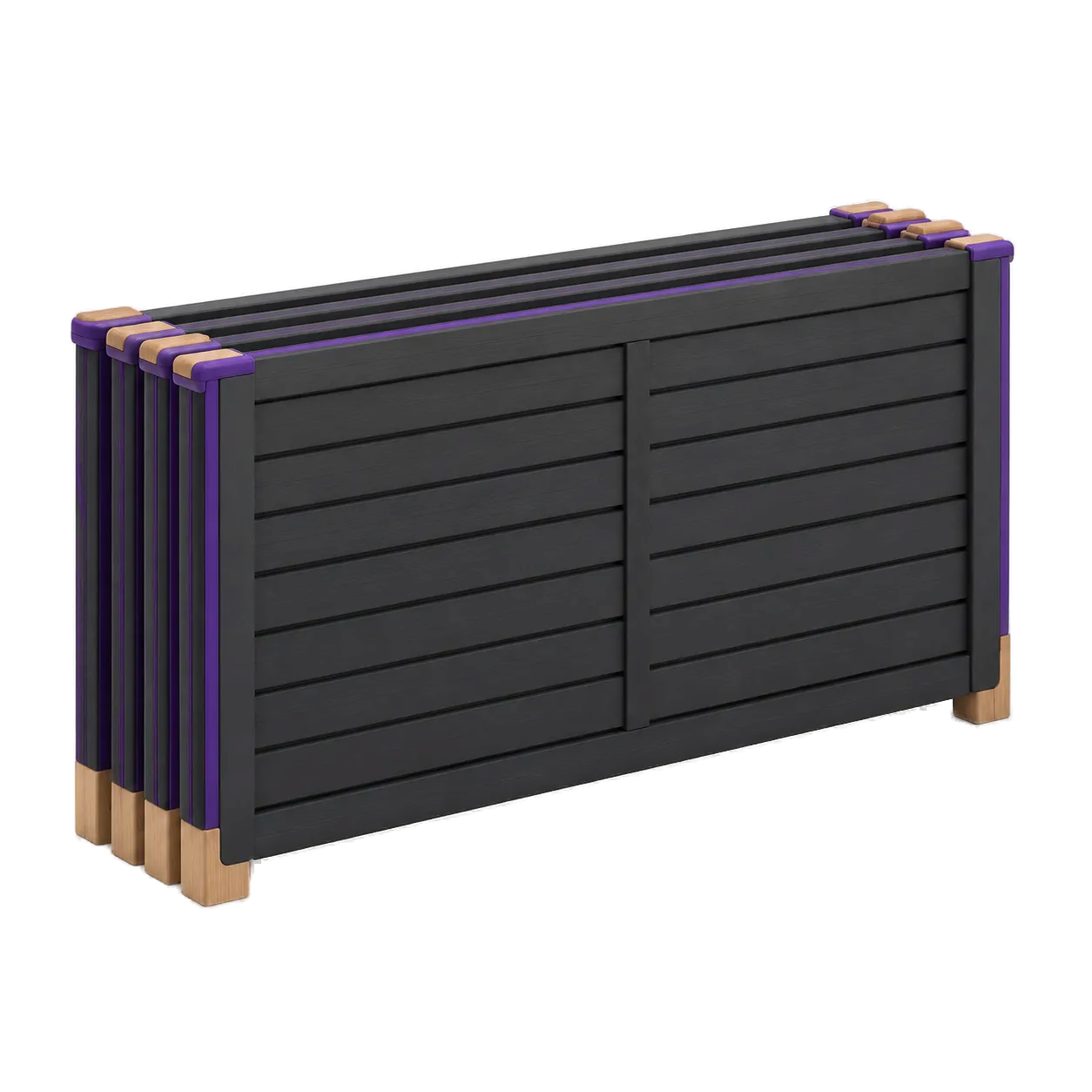 Stack of fence panels