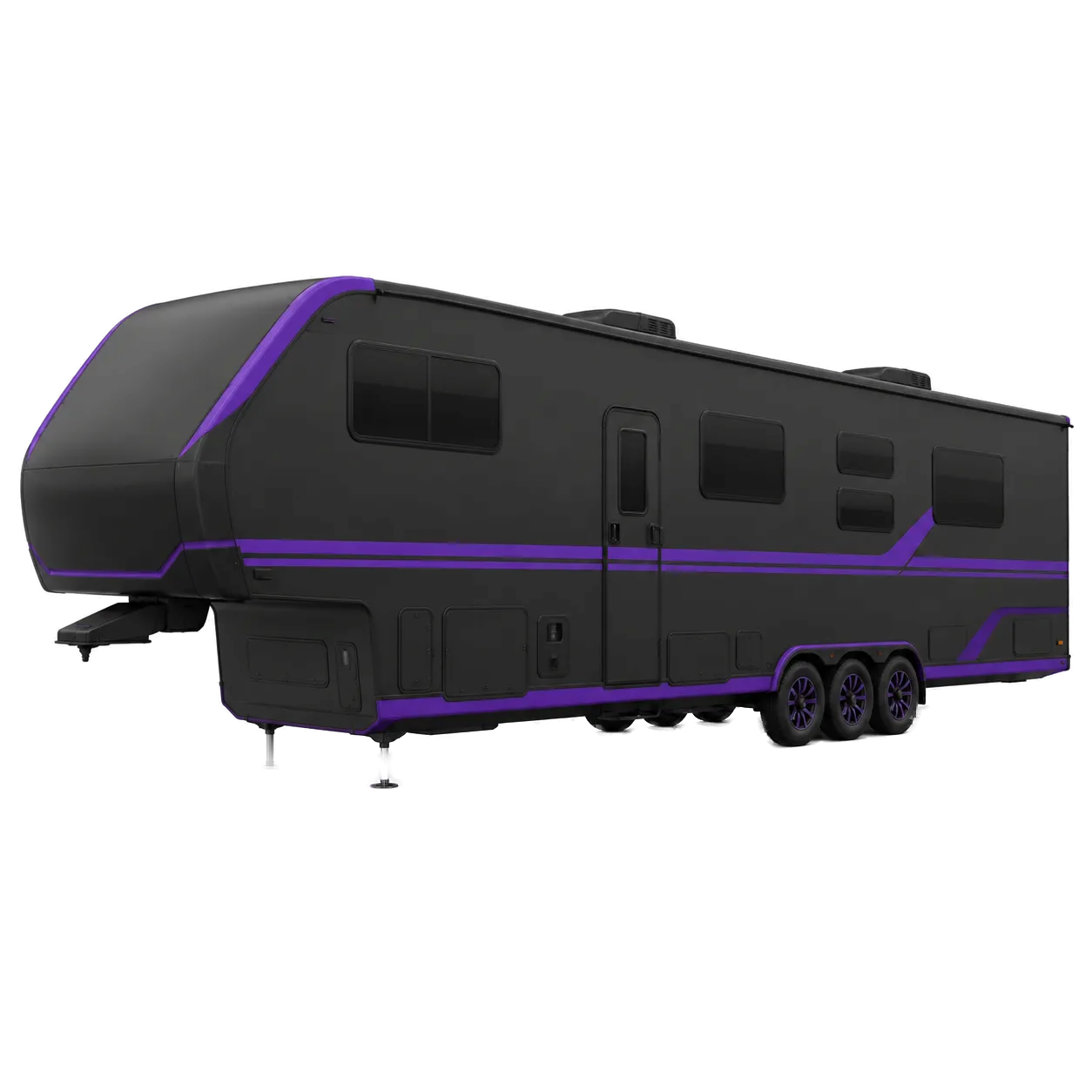 Large fifth-wheel trailer